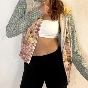 Lucky Brand Zip-up Hoodie Patterned